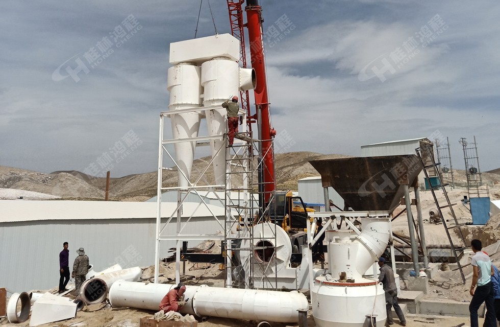 HCQ1500擺式磨粉機寧夏客戶安裝現場 HCQ1500擺式磨粉機寧夏客戶安裝現場