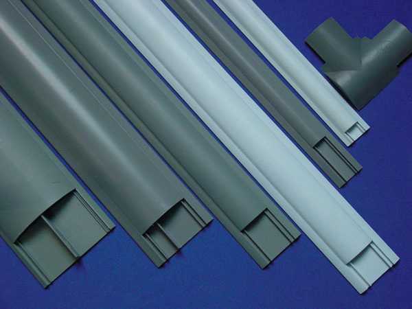 阻燃絕緣PVC圓弧形地板線槽